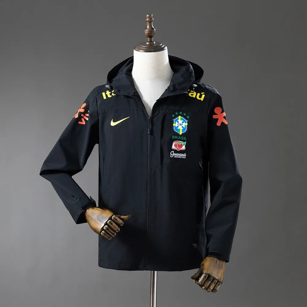 Brazil Windbreaker 2025/26 Black Football Kit product image 1