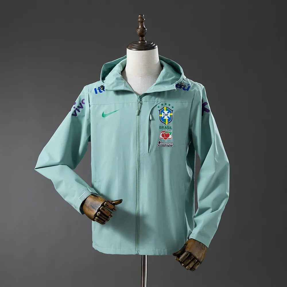 Brazil Windbreaker 2025/26 Green Football Kit product image 1