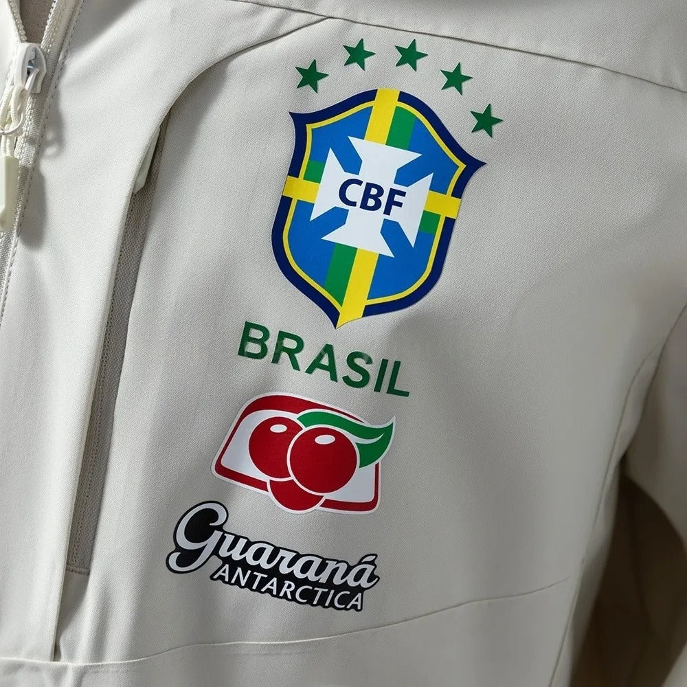 Brazil Windbreaker 2025/26 White Football Kit product image 2