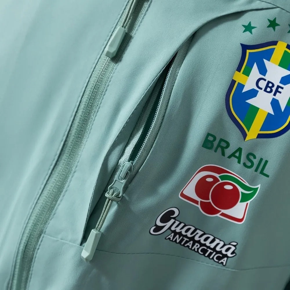 Brazil Windbreaker 2025/26 Green Football Kit product image 5