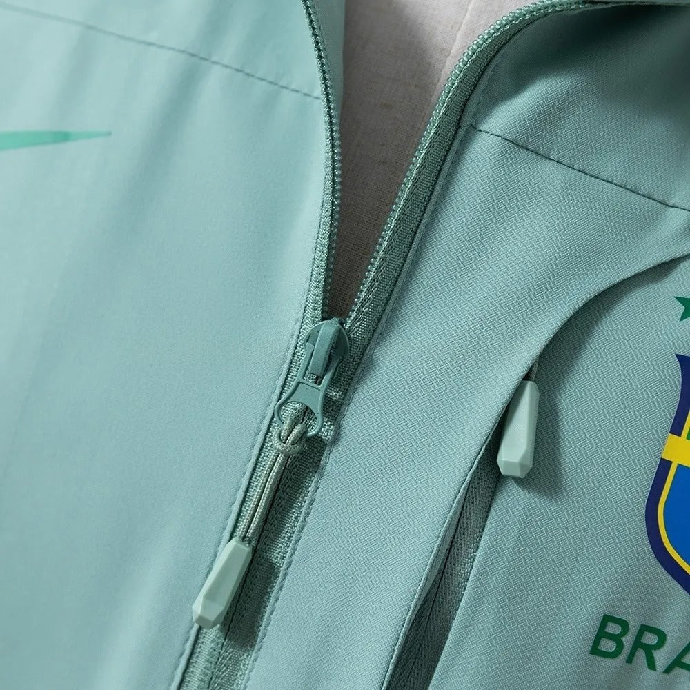Brazil Windbreaker 2025/26 Green Football Kit product image 6