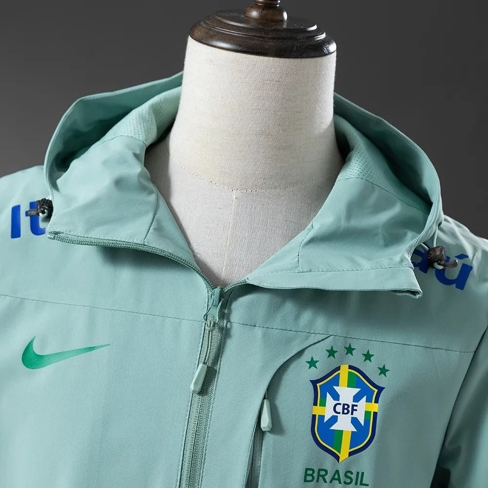Brazil Windbreaker 2025/26 Green Football Kit product image 7